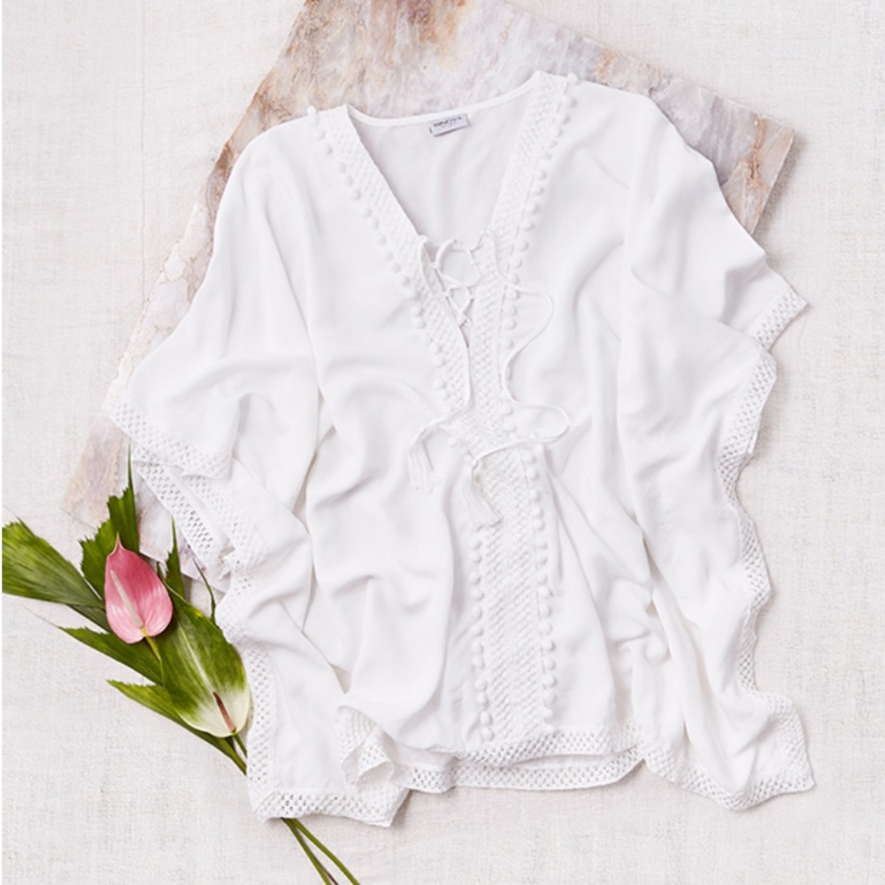 Bindya Lace-Up Cover-Up -Top - Tunic - Dress